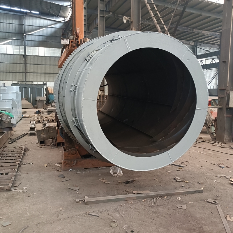 Gübre Üretim Hattı 5.5kW İçin Özel Döner Tamburlu Kırma Makinesi