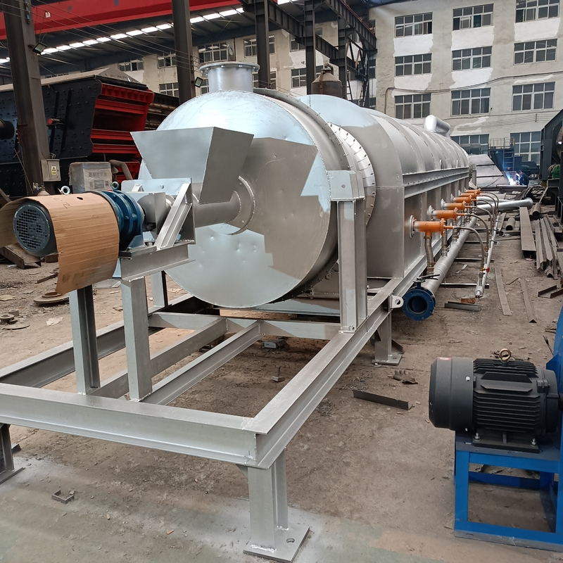 10 - 100t / H ve AC380V Güç ile Elektrikli Isıtma Döner Tamburlu Fırın Yatay / Dikey