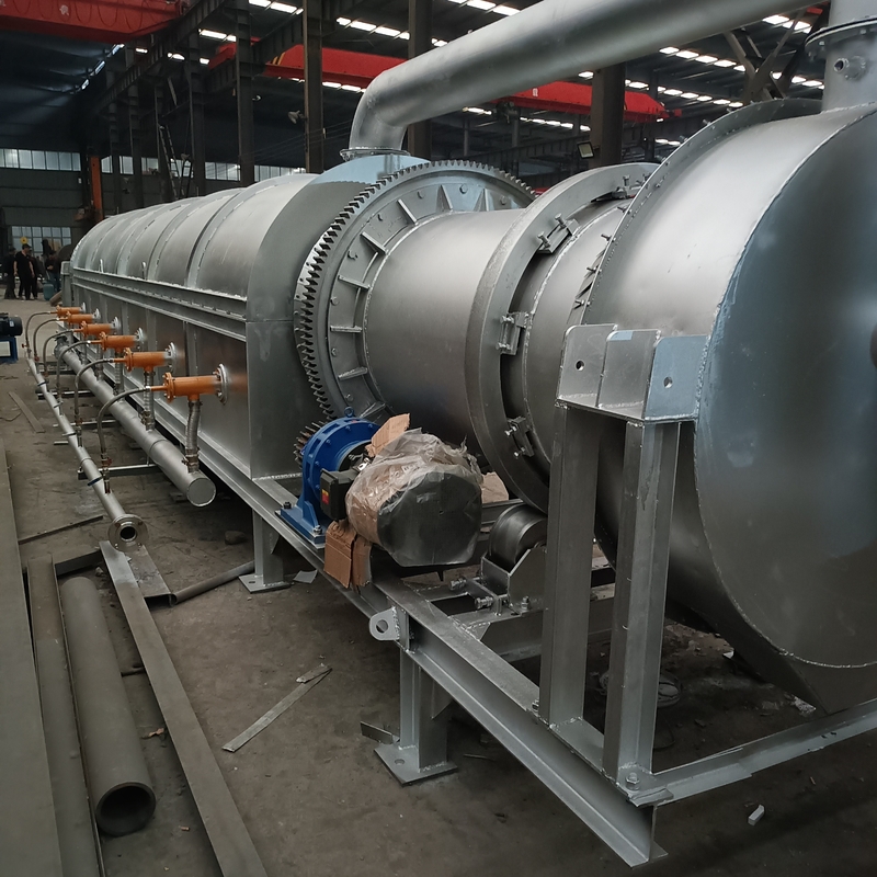 AC380V Güç ve 2 - 3rpm Dönme Hızı ile 150 - 200kg / H Döner Yatay Fırın