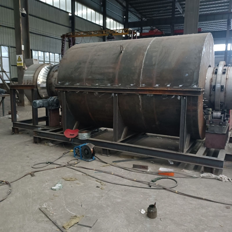 Endüstriyel Kullanım İçin 2 - 3rpm ile Yüksek Hızlı Döner Yakma fırını Fırın Karbon Çeliği