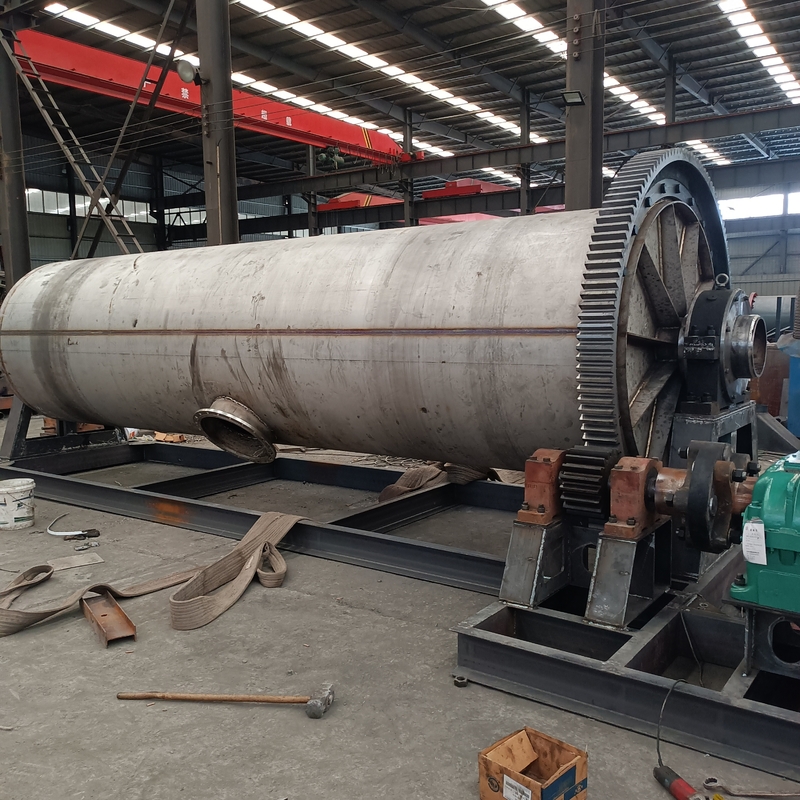 Paslanmaz çelik 310S seri öğütme top değirmen 1-30t/h Yapısal çelik çerçeve ile