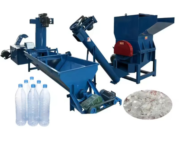Polyester Elyaf İçin Atık Plastik Pp Pe Pet Plastik Şişe Yıkama Geri Dönüşüm Makinesi