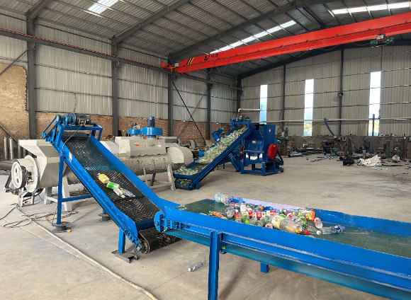 Polyester Elyaf İçin Atık Plastik Pp Pe Pet Plastik Şişe Yıkama Geri Dönüşüm Makinesi