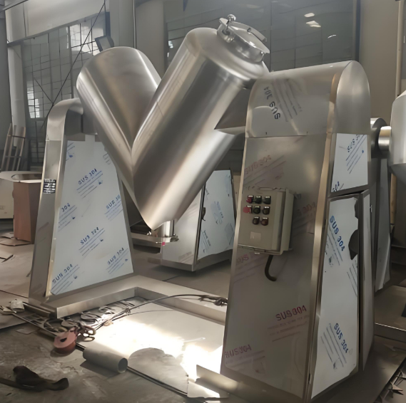 V Tipi Toz Karıştırıcı SS Çelik 10-1000L Kapasite