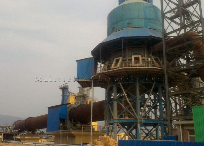 1200TPD 4.3 × 56m Ön Isıtıcı 1.8RPM Döner Fırın Kireç Üretim Hattı