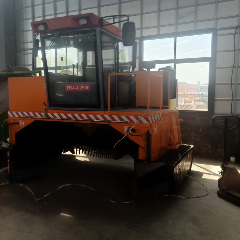 Gübre Malzemeleri için Mobil Paletli Tip Kompost Turner Makinaları