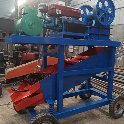 Madencilik Küçük Mobil Taşınabilir Çeneli Kırıcı Makinesi Dizel Motor Veya Motor Gücü